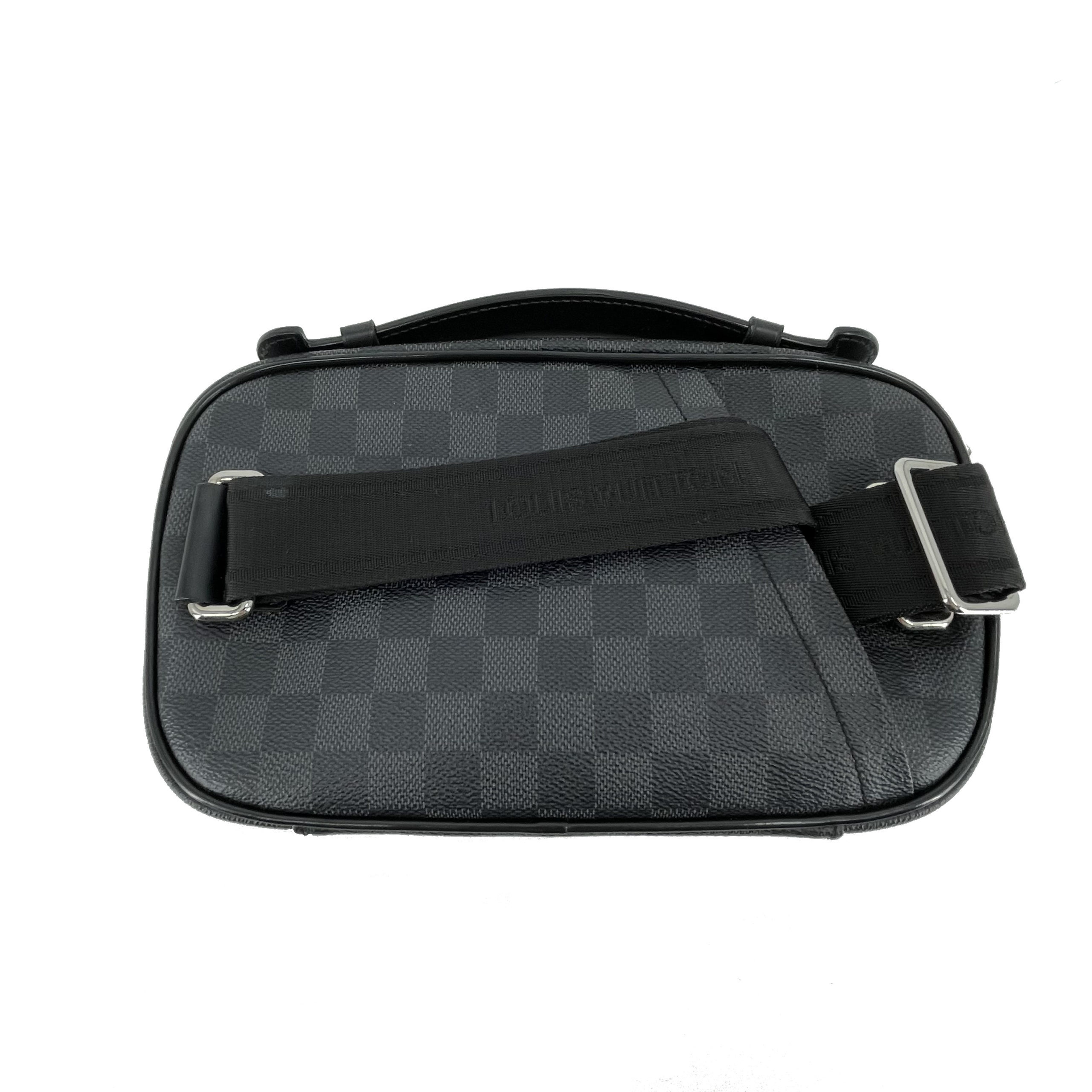 Louis Vuitton Damier Graphite Ambler Waist Bag - Black Waist Bags