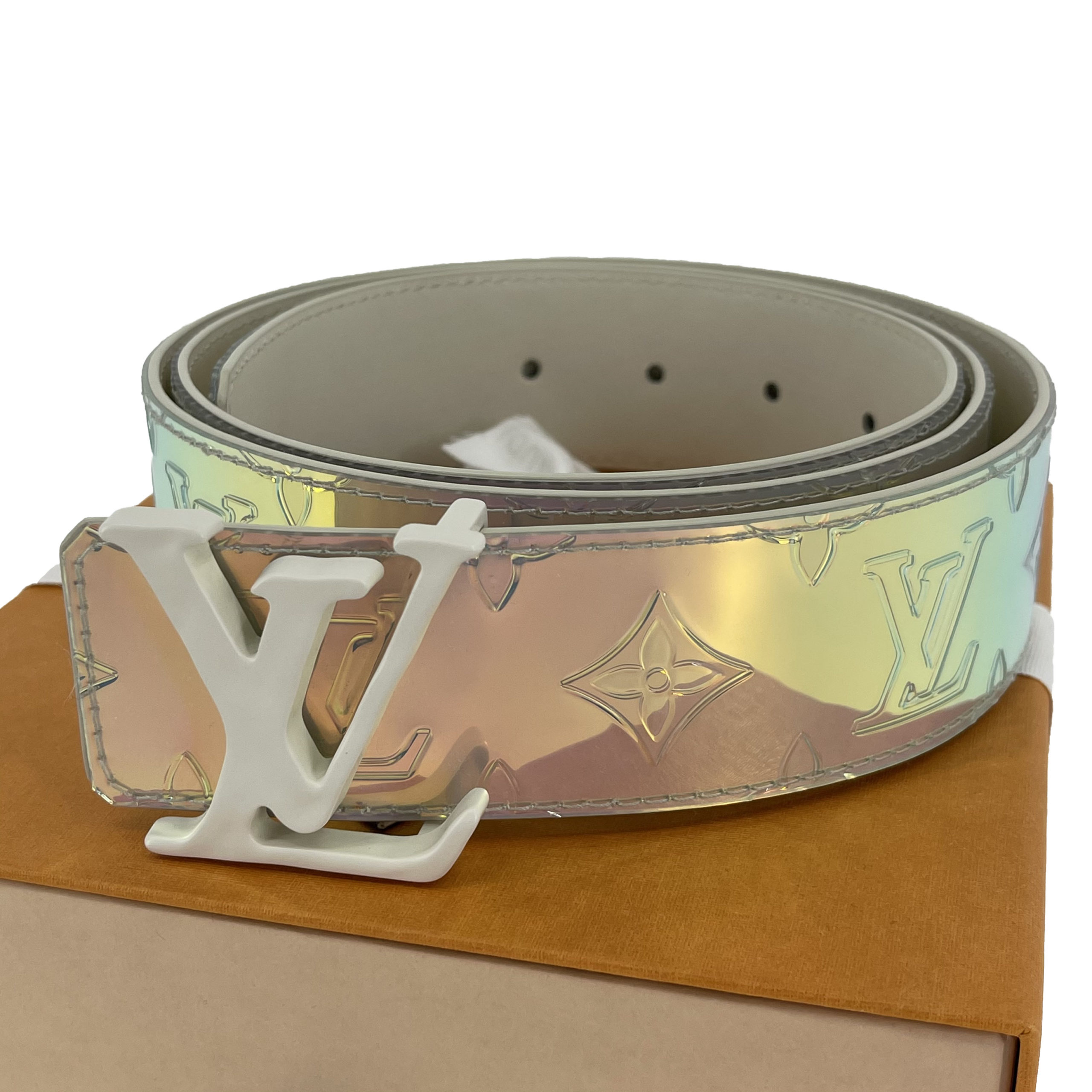 Louis Vuitton Prism LV Monogram Belt w/ Tags - Green Belts