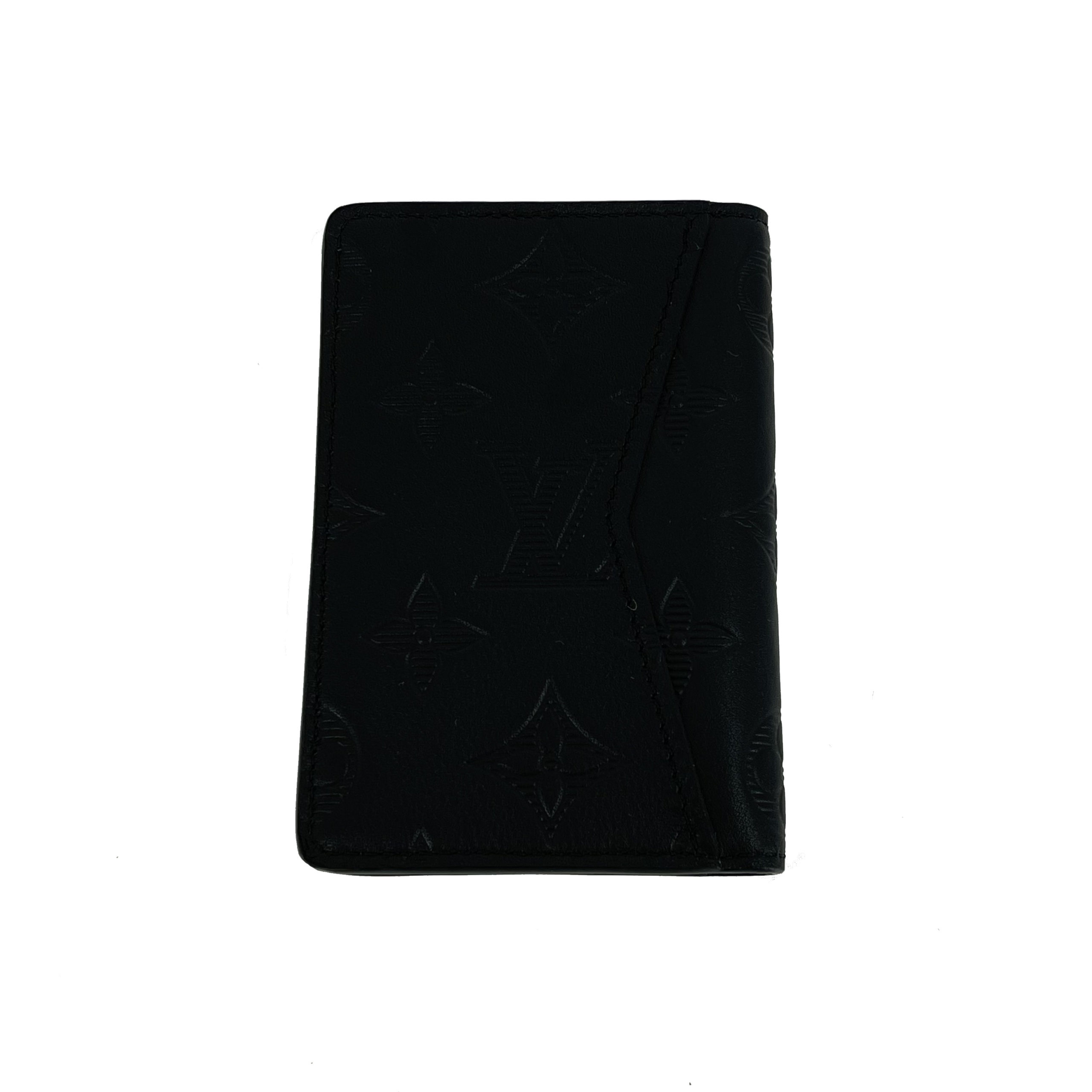 LOUIS VUITTON Pocket Organizer Black Taurillon