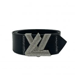 Louis Vuitton LV Shape Reversible Belt Monogram 40MM Prism/Black in  PVC/Calf Leather with Matte Black - US