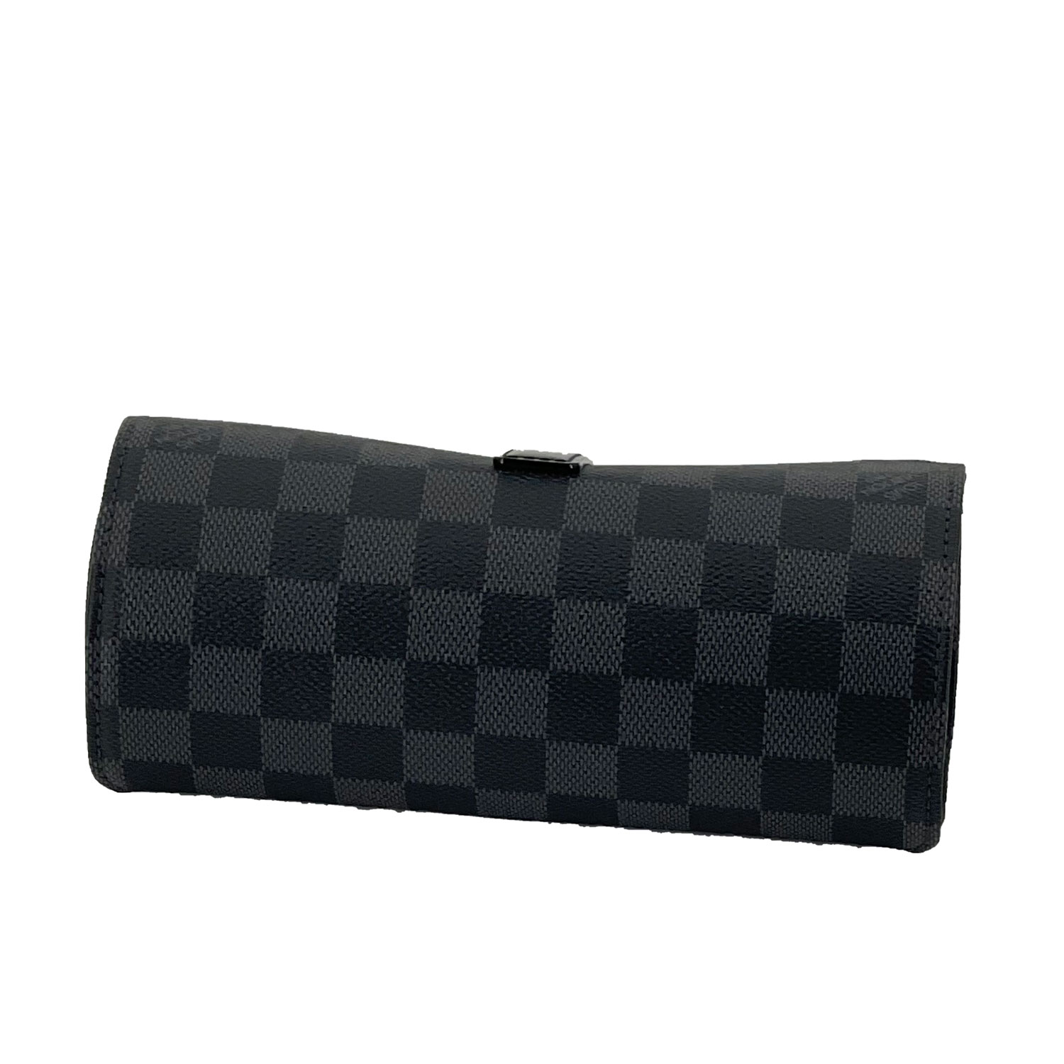 3 Watch Case Damier Graphite Canvas - Travel